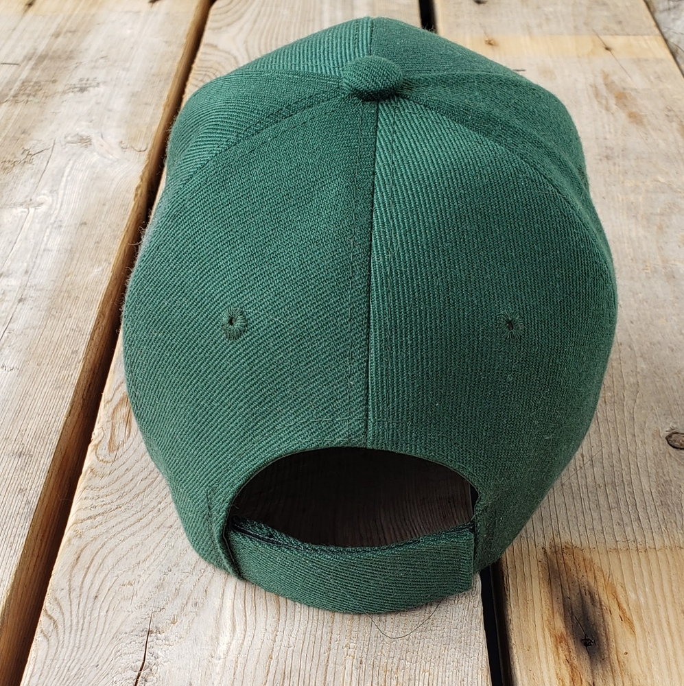 Unisex Hunter Green 6 Panel Baseball cap 🧢 - Picture 4 of 5